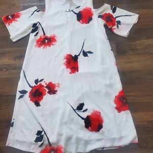 Clientele Cold-Shoulder Floral Dress – Size S/P – NWOT